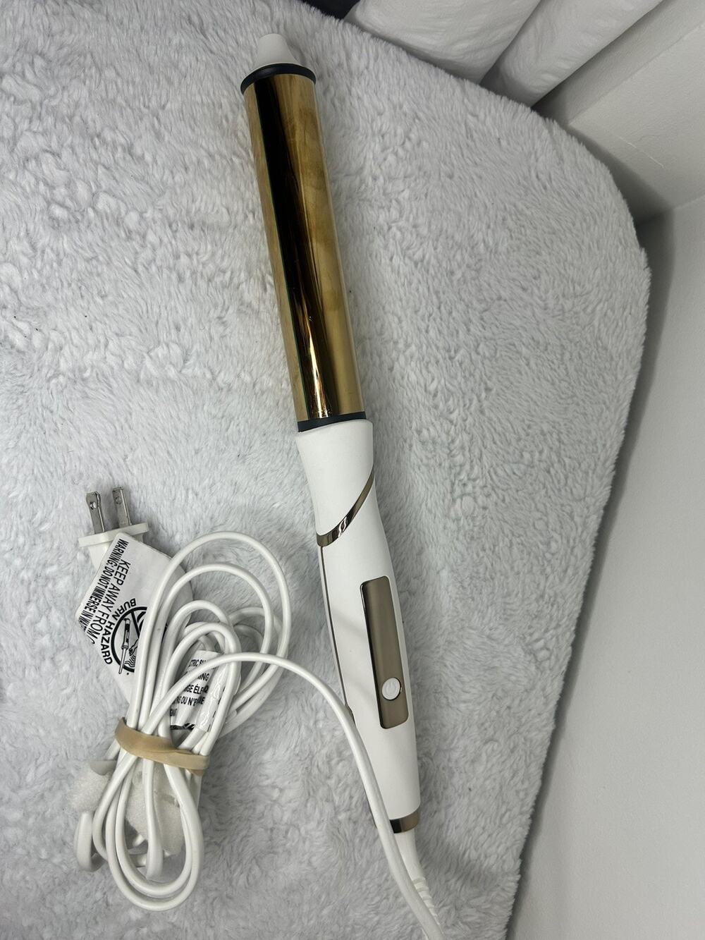 KRISTEN ESS Hair 1.25 in Rotating Titanium Curling Pivot Barrel Wand Soft Wave
